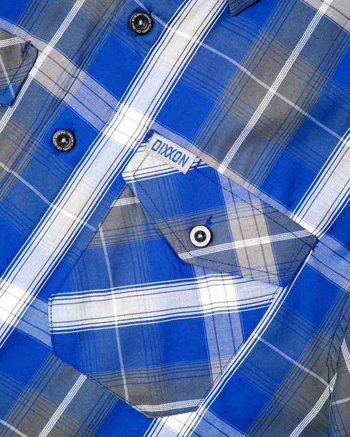 BLUE LINE BAMBOO SHORT SLEEVE BUTTON UP - MENS